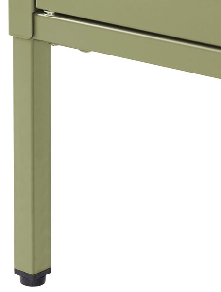 Vitrin LERRYN Fém 90 cm Zöld