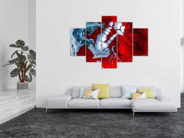 Absztrakt foltok képe (150x105 cm)