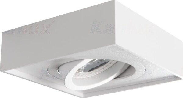 LED lámpatest , spot , GU10 , süllyesztett , billenthető , alumínium , fehér , MINI GORD