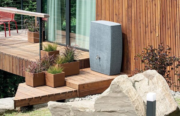 Virágcserép Prosperplast MADERA SQUARE 28,8 cm natur