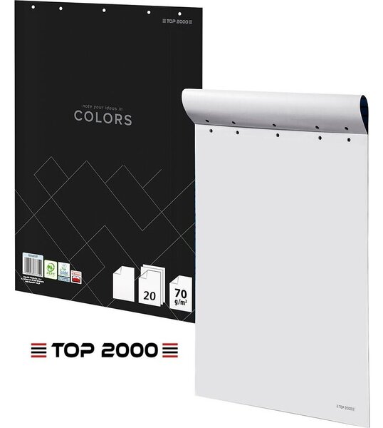 Flipchart tábla TOP 2000 Colors 64x90 20 lap sima Hamelin