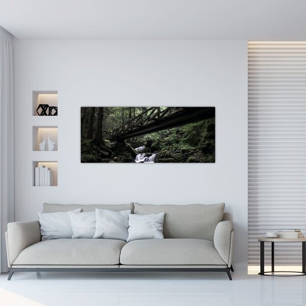 Fekete erdő képe (120x50 cm)