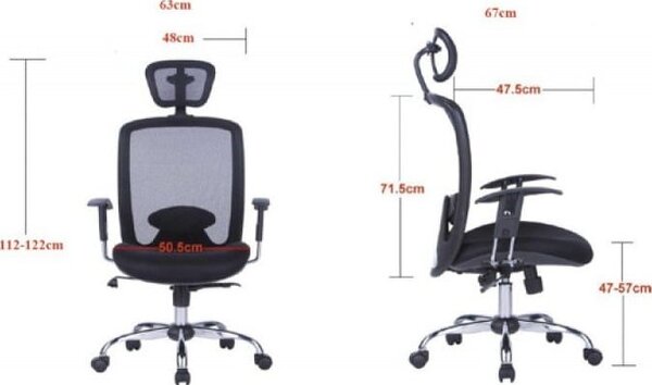 Krzesło biurowe Office Products Fotel biurowy OFFICE PRODUCTS Samos, czarny