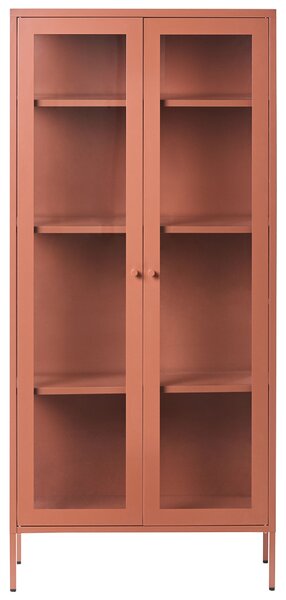 Üveges vitrin HARTY Fém 80 cm Aranybarna