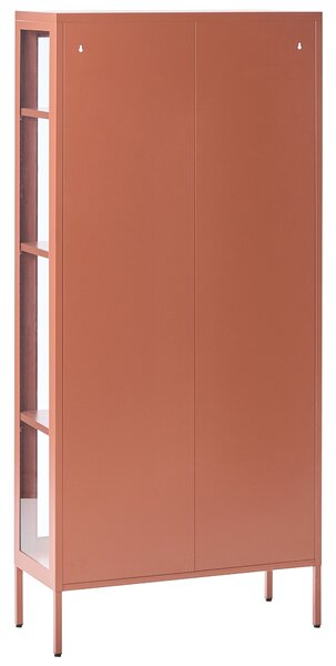 Üveges vitrin HARTY Fém 80 cm Aranybarna