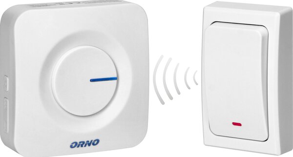 Orno Ondo Ac Elem Nélküli Vezeték Nélküli Csengő, Fehér