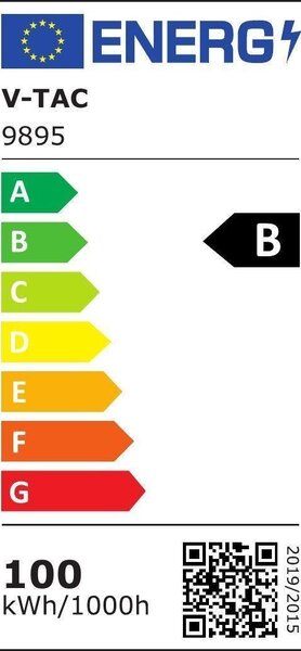 V-TAC VT-44105-B 9895 LED-es fényszóró EEK: B (A - G) 100 W Fényszín (fényforrás): Hidegfehér