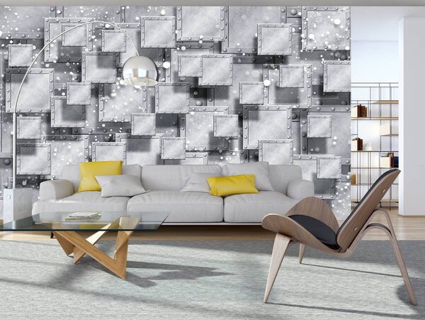 Fotótapéta - Szürke absztrakció (152,5x104 cm)