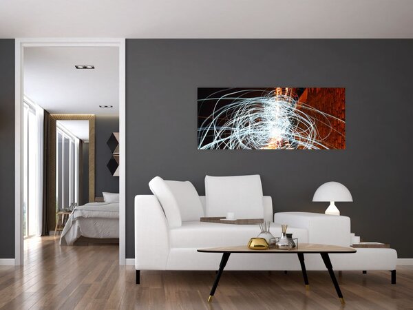 A fényhullámok képe (120x50 cm)