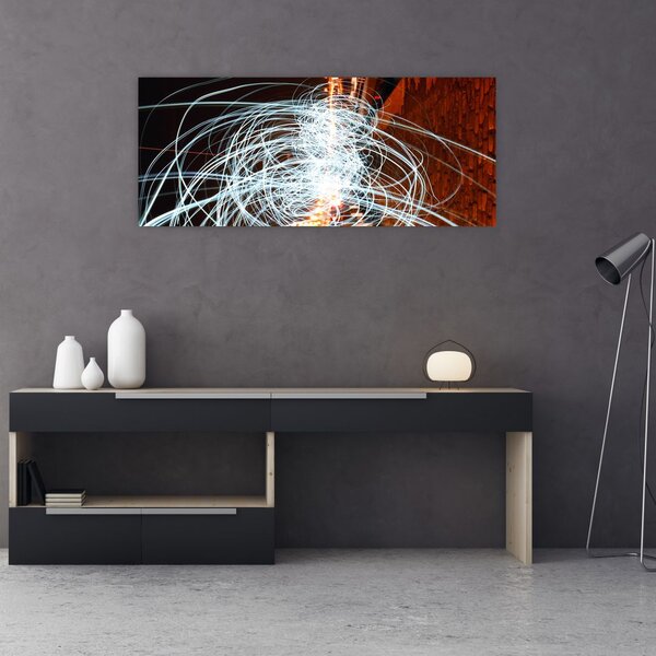 A fényhullámok képe (120x50 cm)