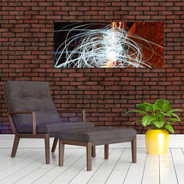A fényhullámok képe (120x50 cm)