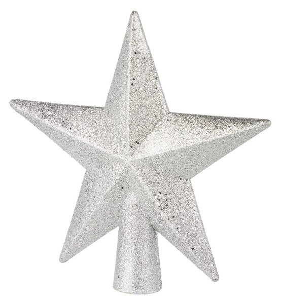 X-MAS csúcsdísz arany ezüst 20 cm