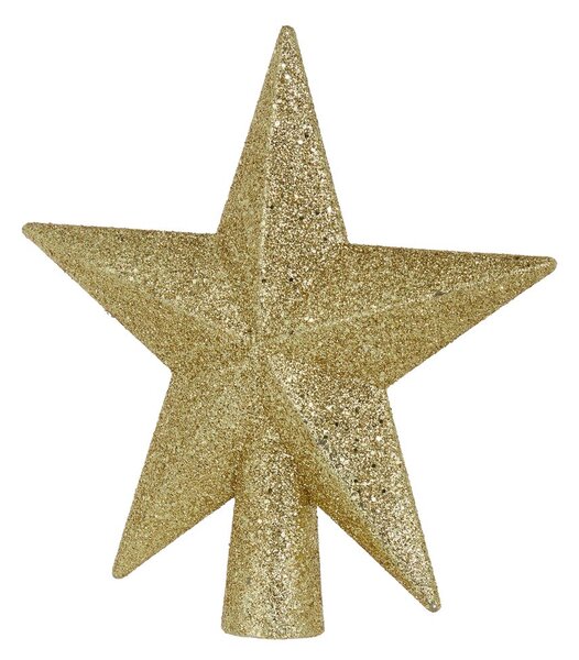 X-MAS csúcsdísz arany csillag 20 cm