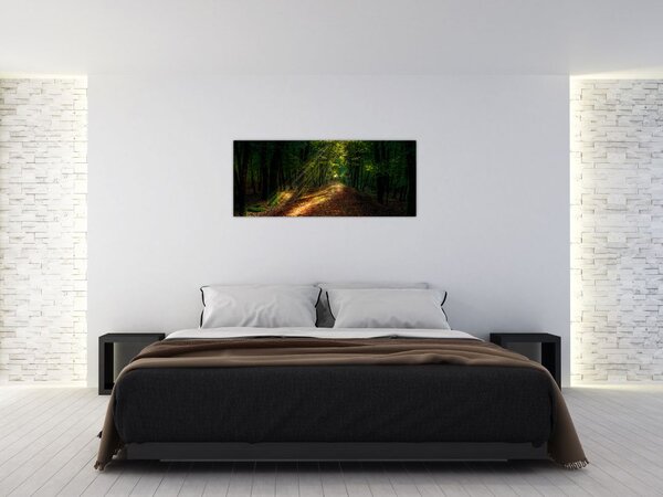 Erdei út képe (120x50 cm)