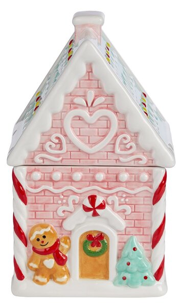 SWEET X-MAS sütitartó házikó 16x26cm