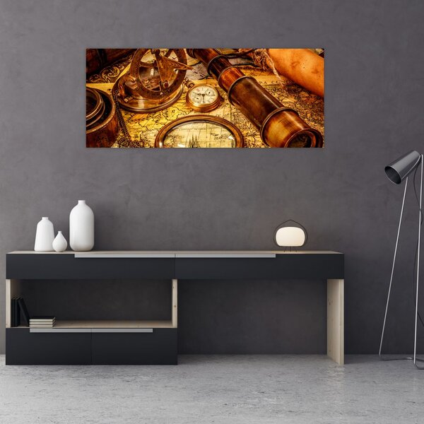 Kép - Tengerészek történelmi segédeszközei (120x50 cm)