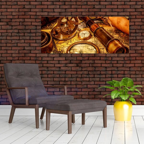 Kép - Tengerészek történelmi segédeszközei (120x50 cm)