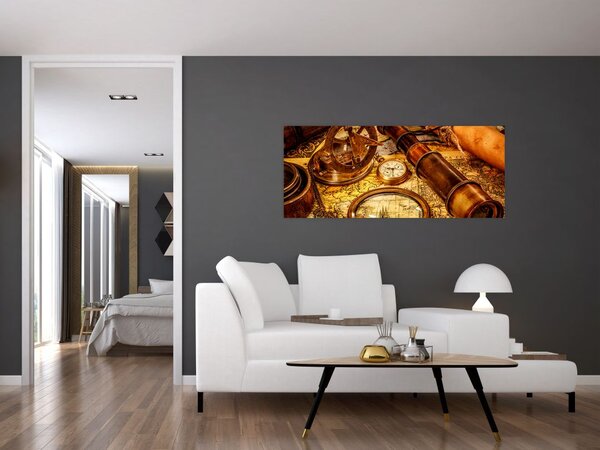 Kép - Tengerészek történelmi segédeszközei (120x50 cm)
