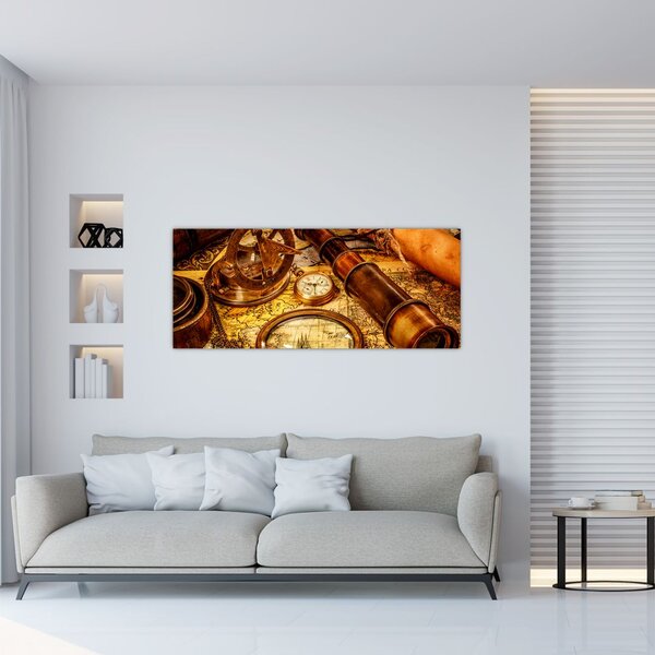 Kép - Tengerészek történelmi segédeszközei (120x50 cm)