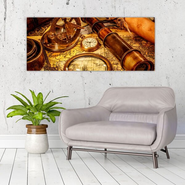 Kép - Tengerészek történelmi segédeszközei (120x50 cm)