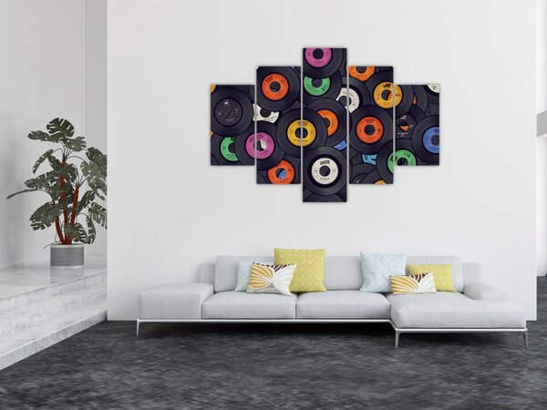 Kép - Zenei gramofonlemezek (150x105 cm)