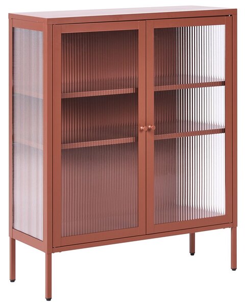 Vitrin LERRYN Fém 90 cm Aranybarna