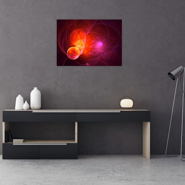 Modern rózsaszín absztrakció képe (70x50 cm)