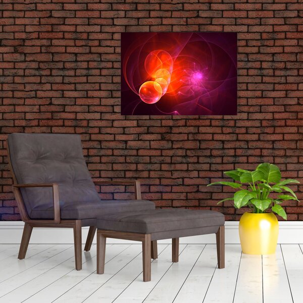 Modern rózsaszín absztrakció képe (70x50 cm)