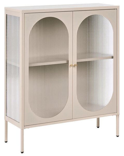 Vitrin SARRE Fém 90 cm Bézs