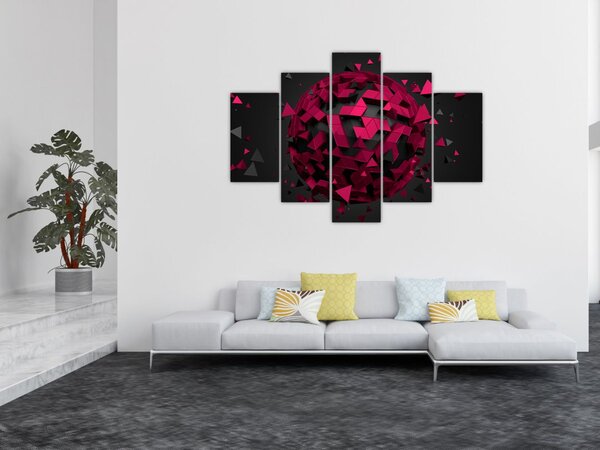 A 3D absztrakció képe (150x105 cm)