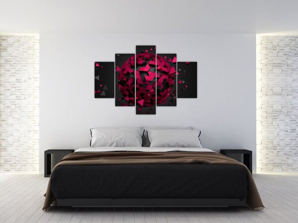 A 3D absztrakció képe (150x105 cm)