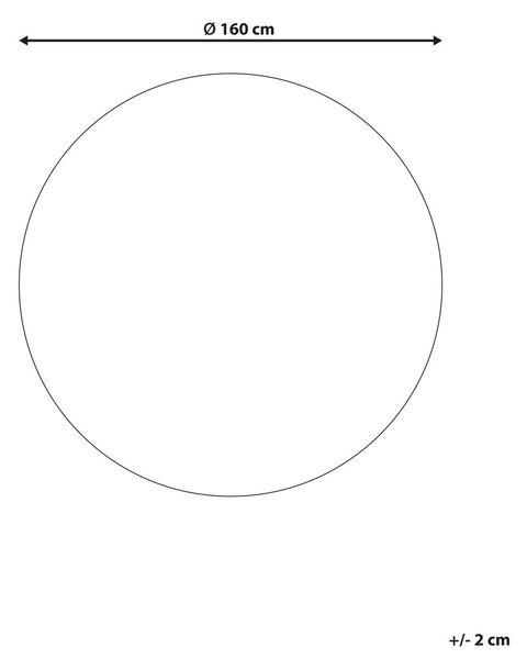 Szőnyeg HARTZ Bézs/fehér ø 160 cm