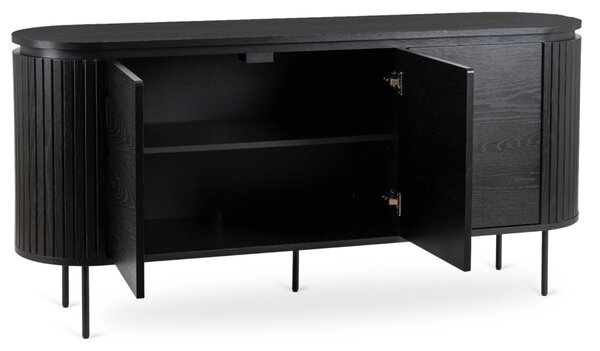 Komód 160 cm, fekete színben BECK
