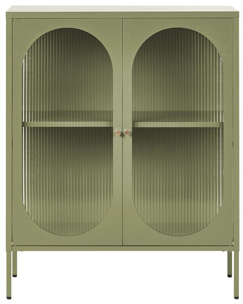 Vitrin SARRE Fém 90 cm Zöld