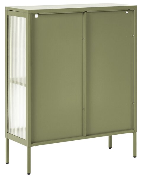 Vitrin SARRE Fém 90 cm Zöld