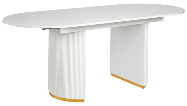 Kihúzható étkezőasztal DULVERTON Fehér 160/200 cm 90 cm