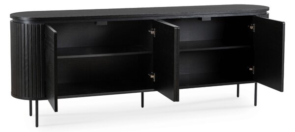 Komód 200 cm, fekete színben BECK