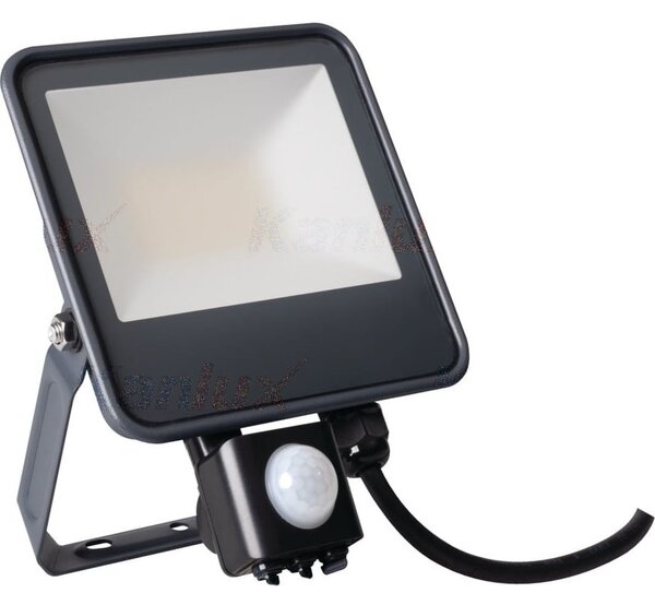 Kanlux Mozgásérzékelővel Led Reflektor - IP44, 10 Watt, Természetes Fehér, Fekete