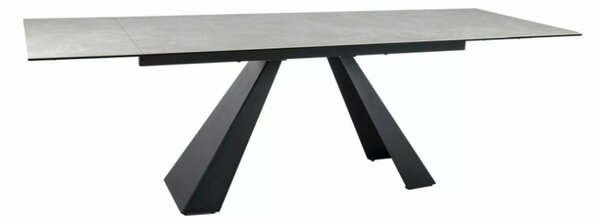 Salvadore bővíthető étkezőasztal matt krém 160-240cm