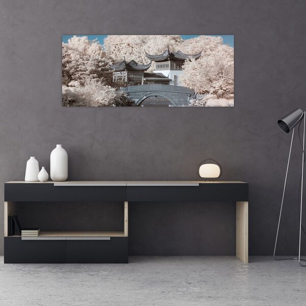 Kép - Virágzó fák Ázsiában (120x50 cm)