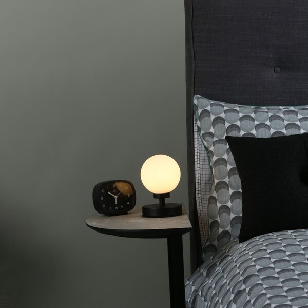 Dar lighting modern asztali lámpa esben fekete opál daresb4122-02