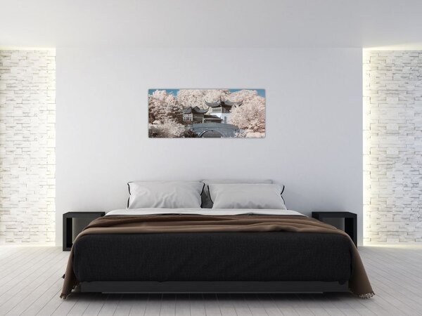 Kép - Virágzó fák Ázsiában (120x50 cm)