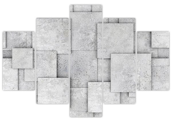 Kép - Betoncsempék absztrakciója (150x105 cm)
