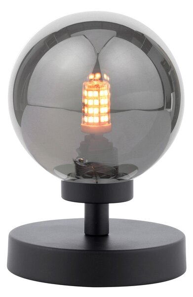 Dar lighting modern asztali lámpa esben fekete füstös daresb4122-01