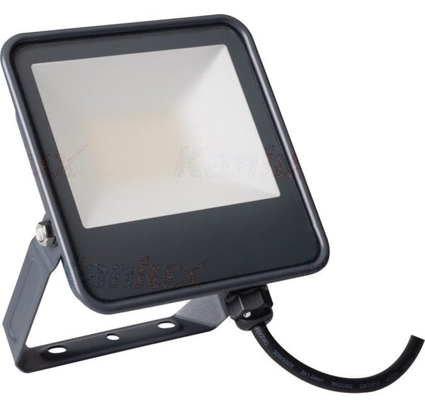 Kanlux Led Reflektor - IP65, 30 Watt, Természetes Fehér, Fekete