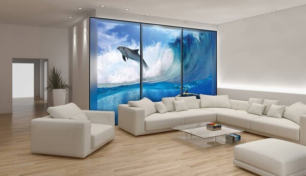 Fotótapéta - Delfinek (152,5x104 cm)