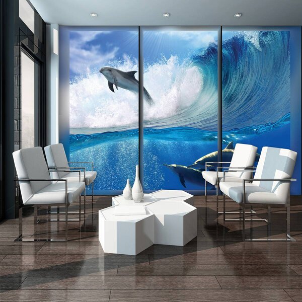 Fotótapéta - Delfinek (152,5x104 cm)