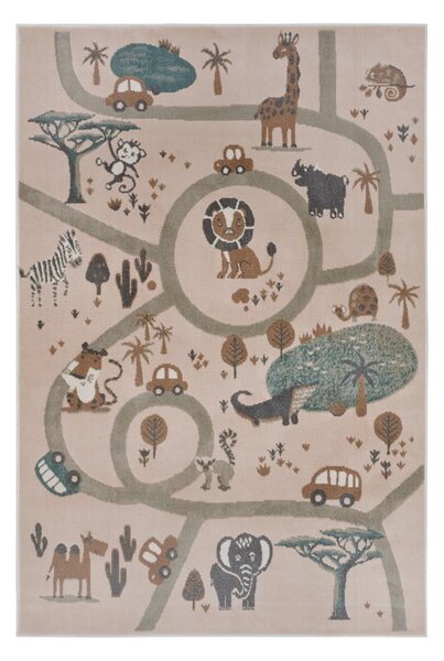 Bézs gyerek szőnyeg 120x170 cm Animal Park – Hanse Home