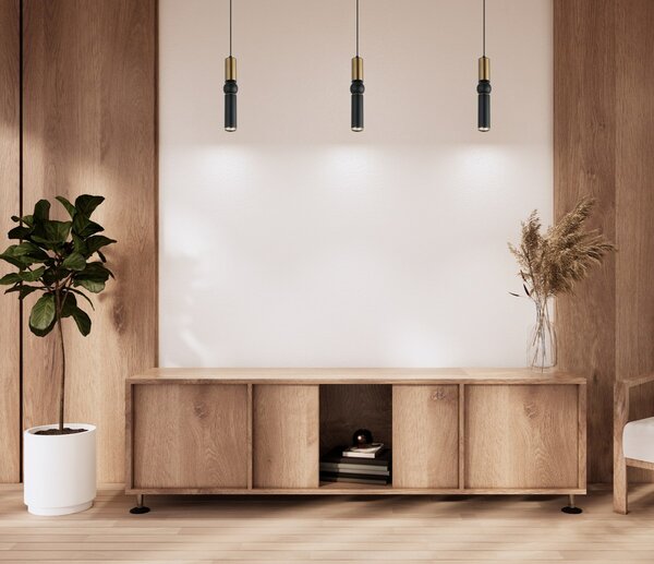 Italux modern függeszték isidora antik bronz fekete itxpnd-14290-1-br-bk