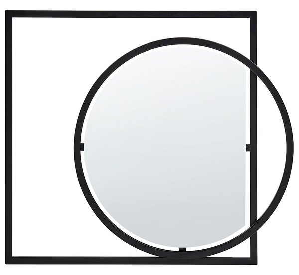 Falitükör AUXY 78 cm 70 cm Fém Fekete